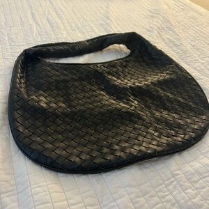 Abercrombie & Fitch Large Black Woven Bag NWT